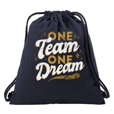 One Team One Dream Drawstring Bag