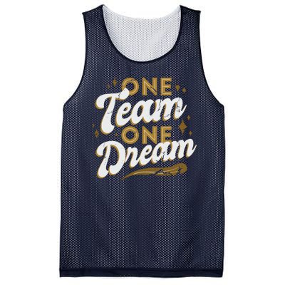 One Team One Dream Mesh Reversible Basketball Jersey Tank