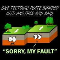 One Tectonic Plate Sorry My Fault 16 in Basic Backpack