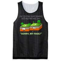 One Tectonic Plate Sorry My Fault Mesh Reversible Basketball Jersey Tank