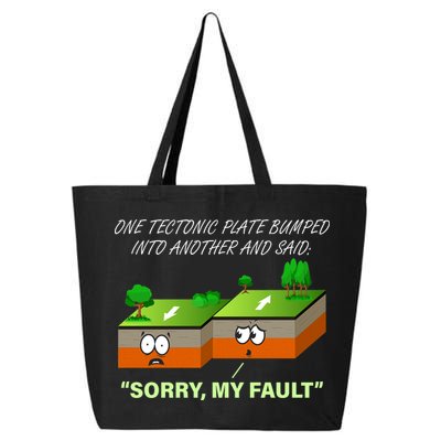 One Tectonic Plate Sorry My Fault 25L Jumbo Tote