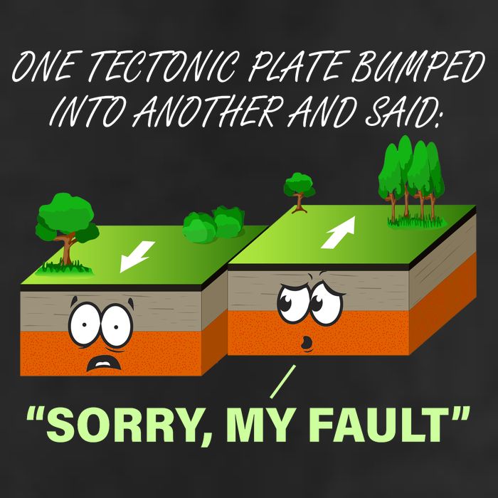 One Tectonic Plate Sorry My Fault Golf Towel