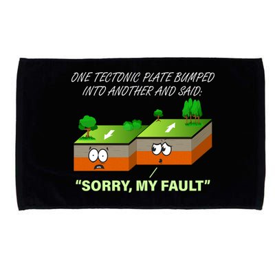 One Tectonic Plate Sorry My Fault Microfiber Hand Towel