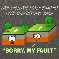 One Tectonic Plate Sorry My Fault Cotton Canvas Backpack
