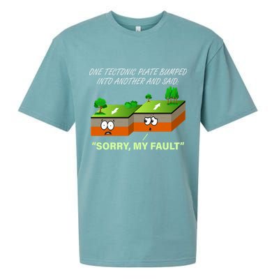 One Tectonic Plate Sorry My Fault Sueded Cloud Jersey T-Shirt