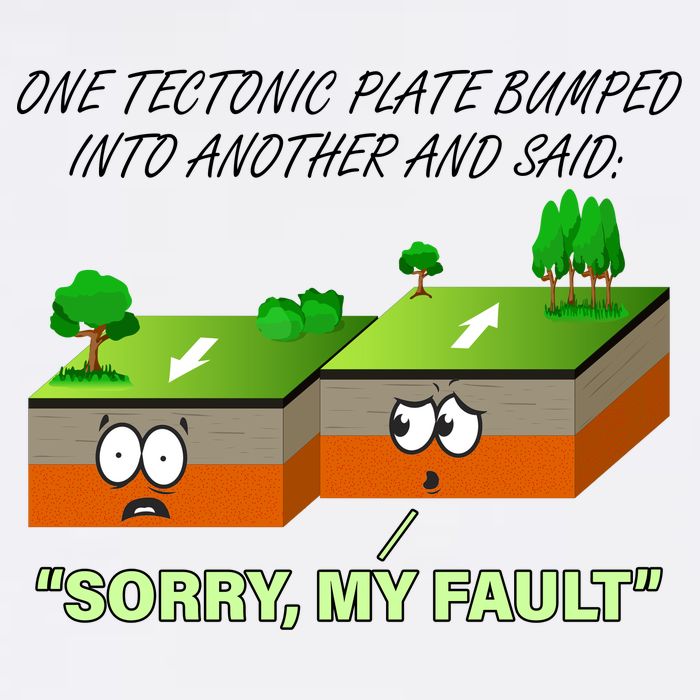 One Tectonic Plate Sorry My Fault Garment-Dyed Sweatshirt