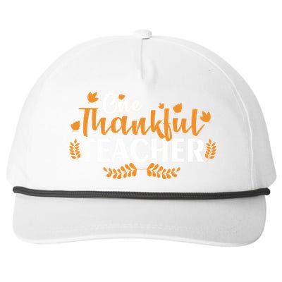 One Thankful Teacher Snapback Five-Panel Rope Hat