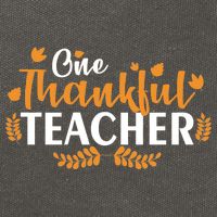 One Thankful Teacher Cotton Canvas Backpack