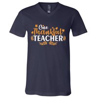 One Thankful Teacher V-Neck T-Shirt