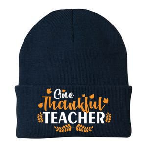 One Thankful Teacher Knit Cap Winter Beanie