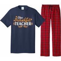 One Thankful Teacher Pajama Set