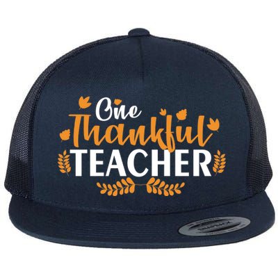 One Thankful Teacher Flat Bill Trucker Hat