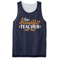 One Thankful Teacher Mesh Reversible Basketball Jersey Tank