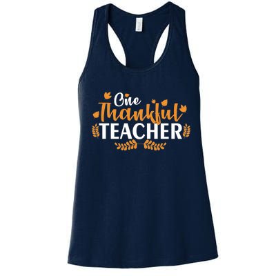 One Thankful Teacher Women's Racerback Tank