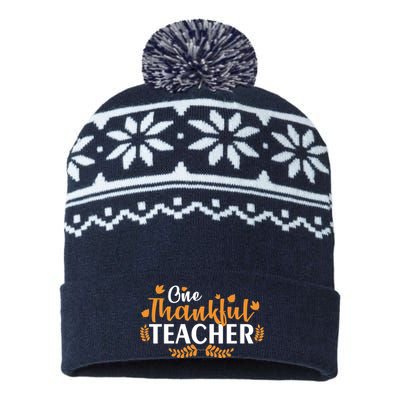 One Thankful Teacher USA-Made Snowflake Beanie