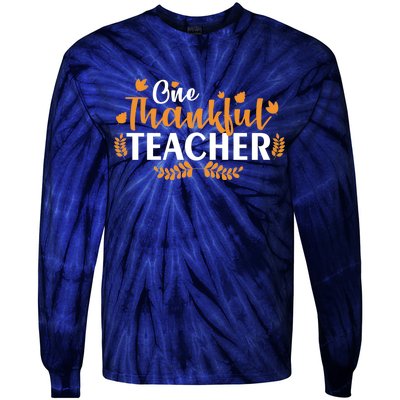 One Thankful Teacher Tie-Dye Long Sleeve Shirt