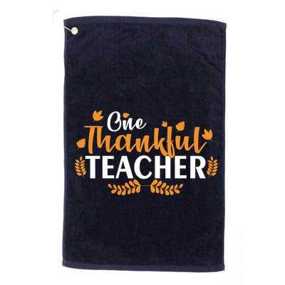 One Thankful Teacher Golf Towel