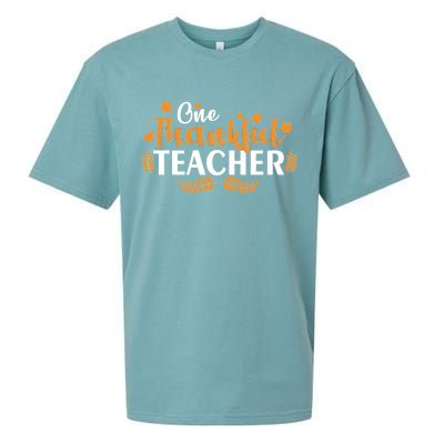 One Thankful Teacher Sueded Cloud Jersey T-Shirt