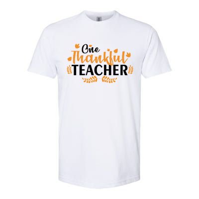 One Thankful Teacher Softstyle® CVC T-Shirt