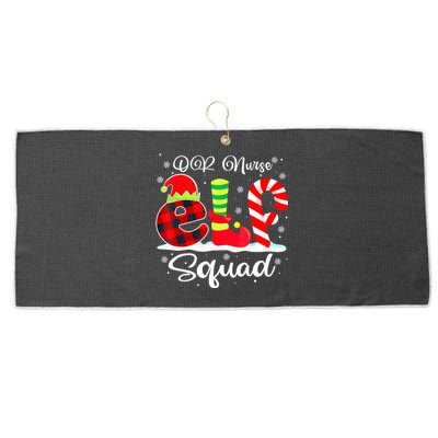 Or Nurse Elf Squad Christmas Operating Room Matching Gift Large Microfiber Waffle Golf Towel