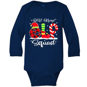 Or Nurse Elf Squad Christmas Operating Room Matching Gift Baby Long Sleeve Bodysuit