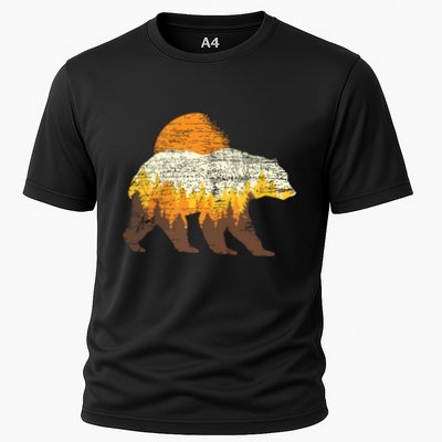 Outdoor Nature Full Moon Trees Wildlife Forest Animal Bear Performance Shirt