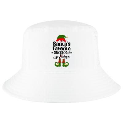 Oncology Nurse Funny Elf Christmas Santas Favorite Onc Rn Meaningful Gift Cool Comfort Performance Bucket Hat