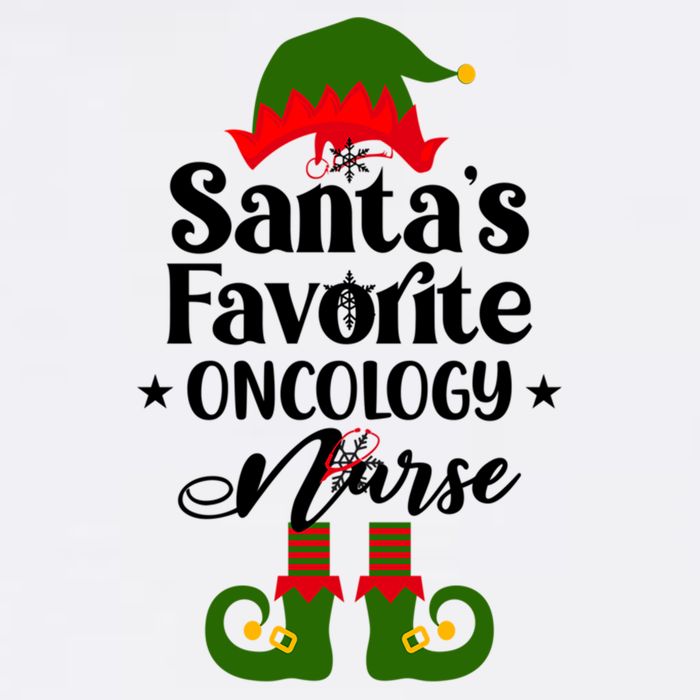 Oncology Nurse Funny Elf Christmas Santas Favorite Onc Rn Meaningful Gift Cooling Performance Crew T-Shirt