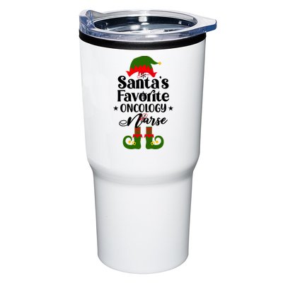 Oncology Nurse Funny Elf Christmas Santas Favorite Onc Rn Meaningful Gift Tumbler