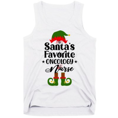 Oncology Nurse Funny Elf Christmas Santas Favorite Onc Rn Meaningful Gift Tank Top