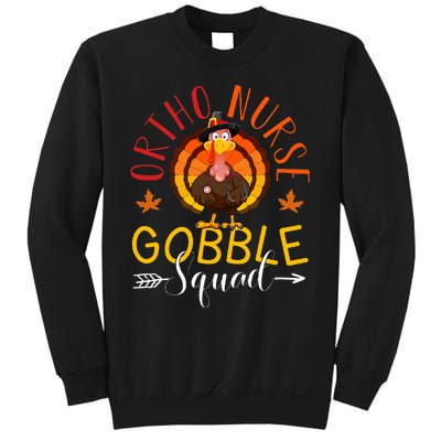 Ortho Nurse Gobble Squad Nurse Thanksgiving Turkey Day Sweatshirt