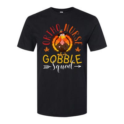 Ortho Nurse Gobble Squad Nurse Thanksgiving Turkey Day Softstyle CVC T-Shirt