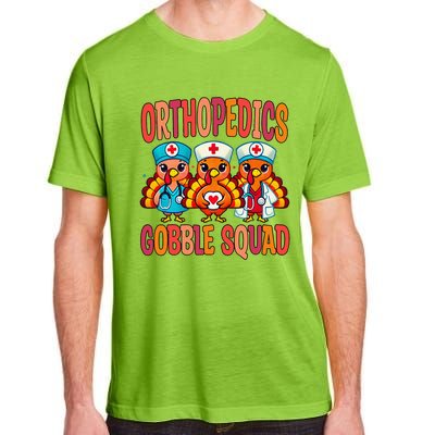 Orthopedics Nurse Gobble Squad Thanksgiving Surgeon Doctor Adult ChromaSoft Performance T-Shirt