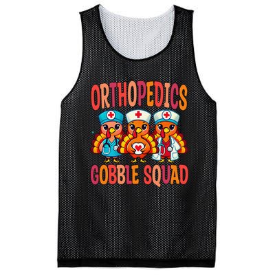 Orthopedics Nurse Gobble Squad Thanksgiving Surgeon Doctor Mesh Reversible Basketball Jersey Tank