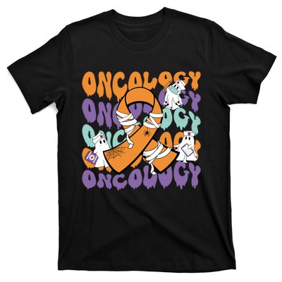 Oncology Nurse Ghost Halloween T-Shirt