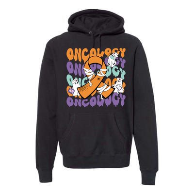 Oncology Nurse Ghost Halloween Premium Hoodie