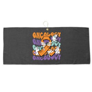 Oncology Nurse Ghost Halloween Large Microfiber Waffle Golf Towel