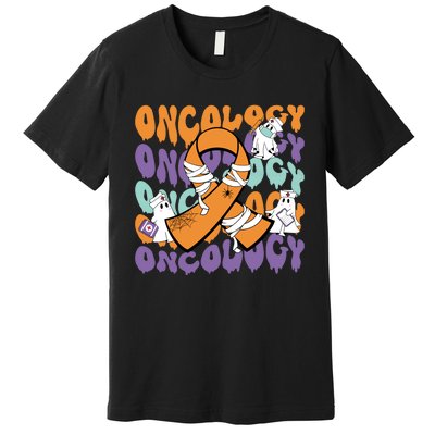 Oncology Nurse Ghost Halloween Premium T-Shirt