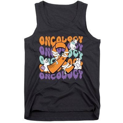 Oncology Nurse Ghost Halloween Tank Top