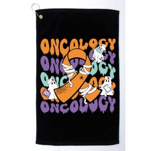 Oncology Nurse Ghost Halloween Platinum Collection Golf Towel