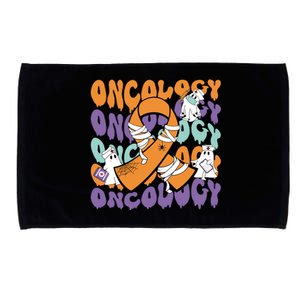 Oncology Nurse Ghost Halloween Microfiber Hand Towel