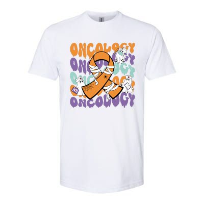 Oncology Nurse Ghost Halloween Softstyle® CVC T-Shirt