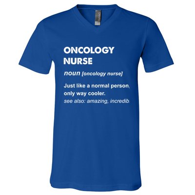 Oncology Nurse Gift V-Neck T-Shirt