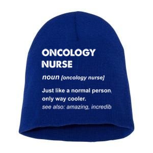 Oncology Nurse Gift Short Acrylic Beanie