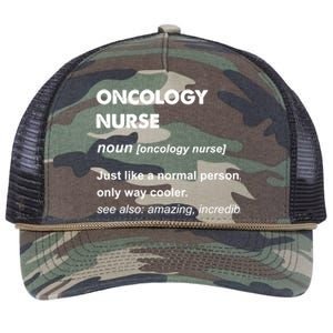 Oncology Nurse Gift Retro Rope Trucker Hat Cap