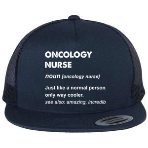 Oncology Nurse Gift Flat Bill Trucker Hat