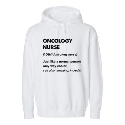 Oncology Nurse Gift Garment-Dyed Fleece Hoodie