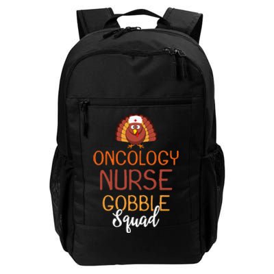 Oncology Nurse Gobble Squad Funny Turkey Thanksgiving Day Daily Commute Backpack