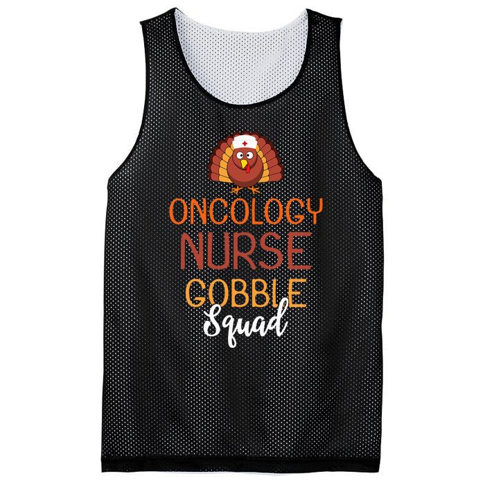 Oncology Nurse Gobble Squad Funny Turkey Thanksgiving Day Mesh Reversible Basketball Jersey Tank