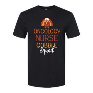 Oncology Nurse Gobble Squad Funny Turkey Thanksgiving Day Softstyle CVC T-Shirt